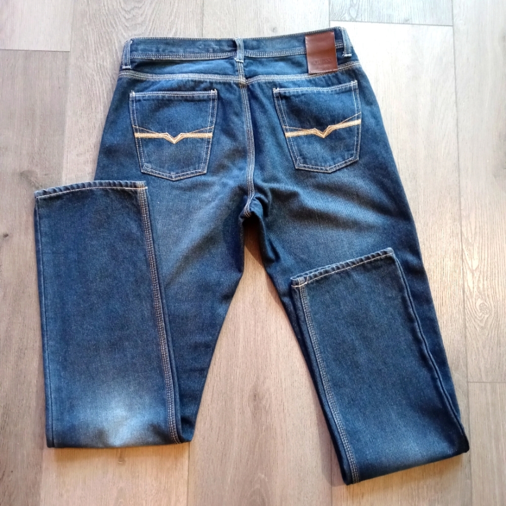 Guess blue jeans slim leg size 8 long